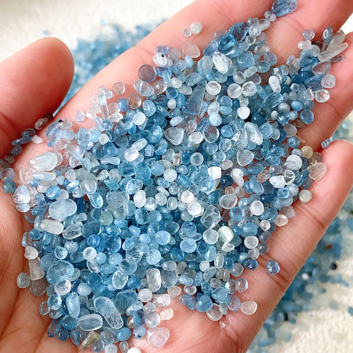 Aquamarine Crystal Chips