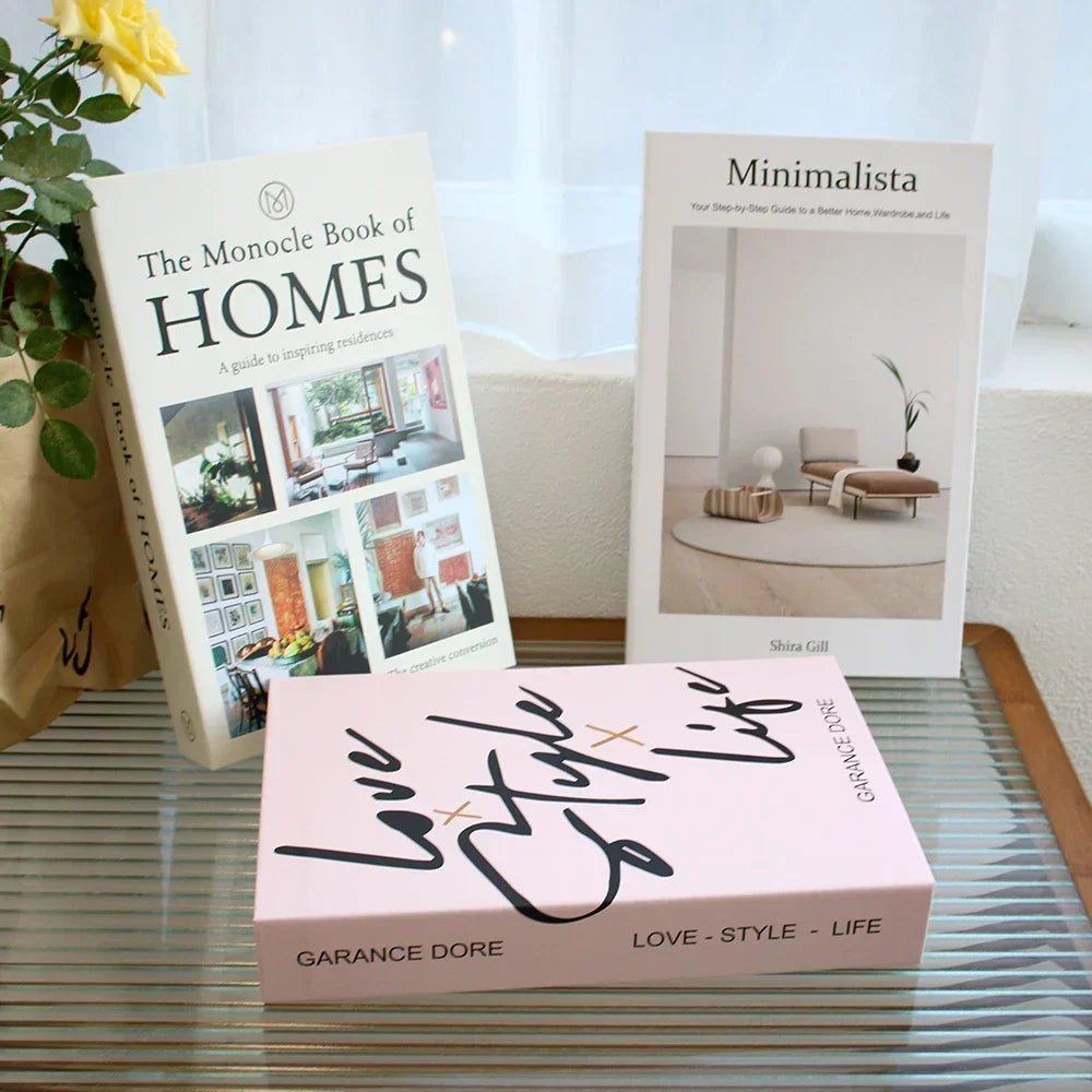 3Pcs Decorative Fake Books