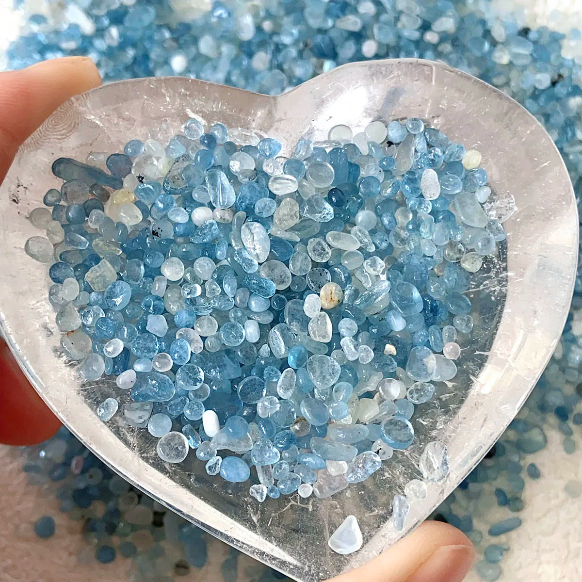 Aquamarine Crystal Chips