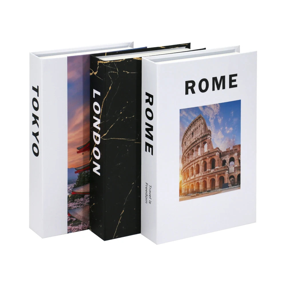 3Pcs Decorative Fake Books