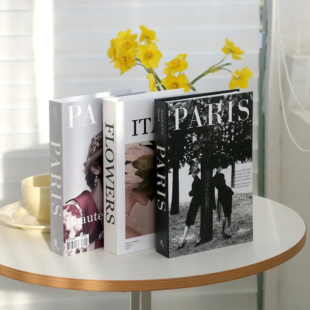 3Pcs Decorative Fake Books