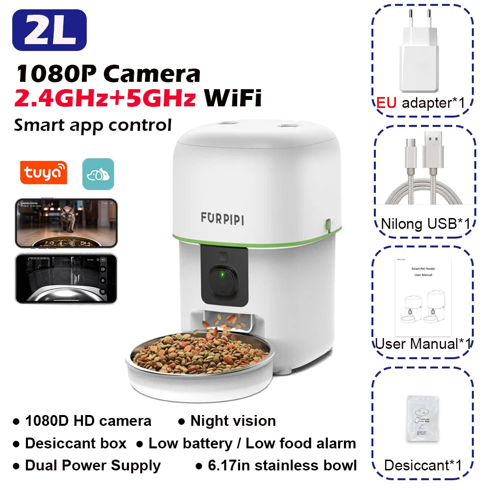 1080P Smart Automatic Cat Feeder
