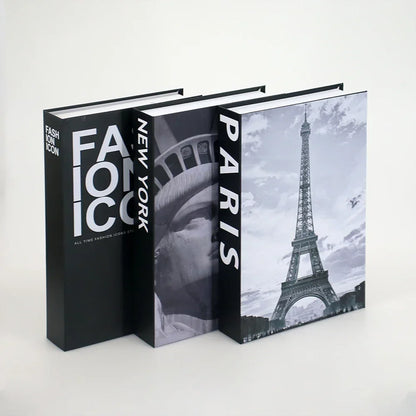3Pcs Decorative Fake Books