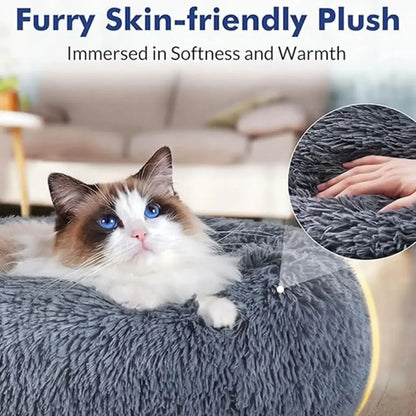 Round Plush Pet Bed