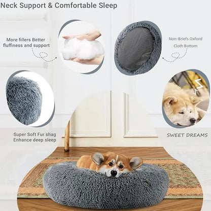 Round Plush Pet Bed