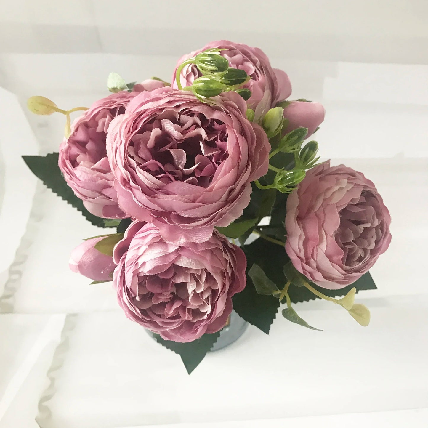 Pink Silk Peony Bouquet