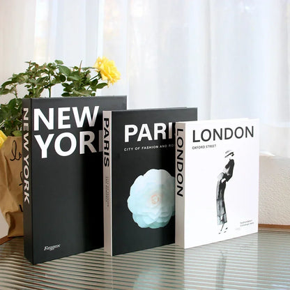 3Pcs Decorative Fake Books