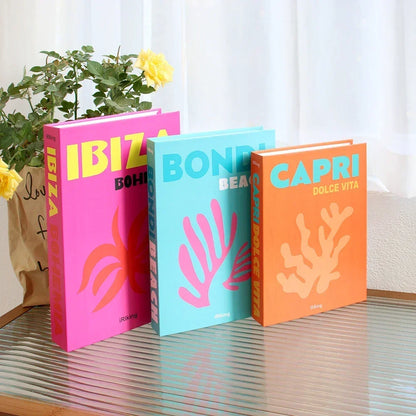 3Pcs Decorative Fake Books
