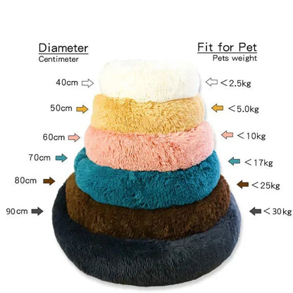 Round Plush Pet Bed