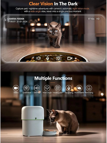 1080P Smart Automatic Cat Feeder